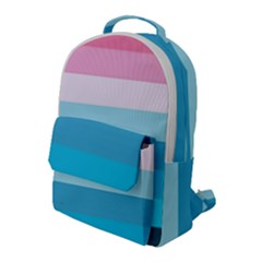Sea And Sunset Flap Pocket Backpack (large) by tmsartbazaar