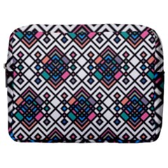 Boho Geometric Make Up Pouch (large) by tmsartbazaar