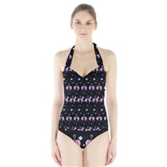 Galaxy Unicorns Halter Swimsuit by Sparkle