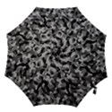 Grey and Black Camouflage Pattern Hook Handle Umbrellas (Medium) View1