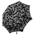 Grey and Black Camouflage Pattern Hook Handle Umbrellas (Medium) View2
