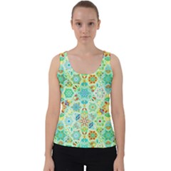 Bright Mosaic Velvet Tank Top by ibelieveimages