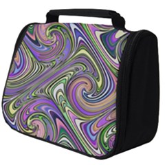 Abstract Art Purple Swirls Pattern Full Print Travel Pouch (big) by SpinnyChairDesigns