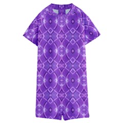 Geometric Galaxy Pattern Print Kids  Boyleg Half Suit Swimwear by dflcprintsclothing