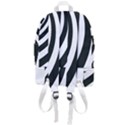 Black and White Zebra Stripes Pattern Zip Bottom Backpack View3