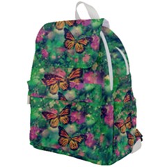 Watercolor Monarch Butterflies Top Flap Backpack by SpinnyChairDesigns