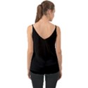 Plain Black Solid Color Chiffon Cami View2