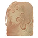 Coral Peach Intricate Swirls Pattern Drawstring Pouch (3XL) View2