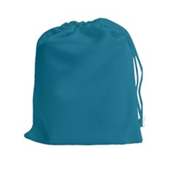 Mosaic Blue Pantone Solid Color Drawstring Pouch (2xl) by FlagGallery