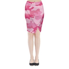 Camo Pink Midi Wrap Pencil Skirt by MooMoosMumma