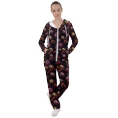 Zombie Eyes Pattern Women s Tracksuit by SpinnyChairDesigns
