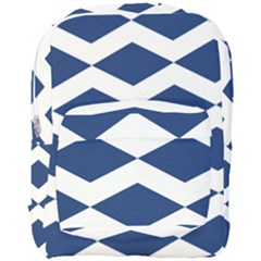 Diamonds Blue Full Print Backpack by MooMoosMumma