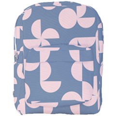 Pink And Blue Shapes Full Print Backpack by MooMoosMumma
