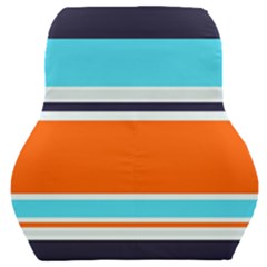 Tri Color Stripes Car Seat Back Cushion  by tmsartbazaar