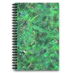 Jungle Green Abstract Art 5 5  X 8 5  Notebook by SpinnyChairDesigns
