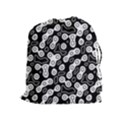 Black and White Abstract Art Drawstring Pouch (XL) View1