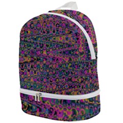 Colorful Bohemian Mosaic Pattern Zip Bottom Backpack by SpinnyChairDesigns