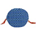 Abstract Blue Circles Mosaic Drawstring Bucket Bag View3