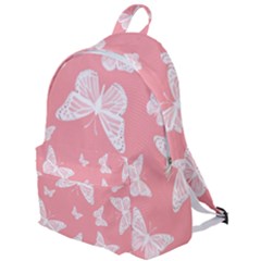 Pink And White Butterflies The Plain Backpack by SpinnyChairDesigns