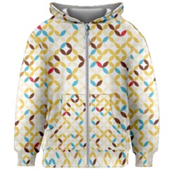 Tekstura-seamless-retro-pattern Kids  Zipper Hoodie Without Drawstring by Sobalvarro