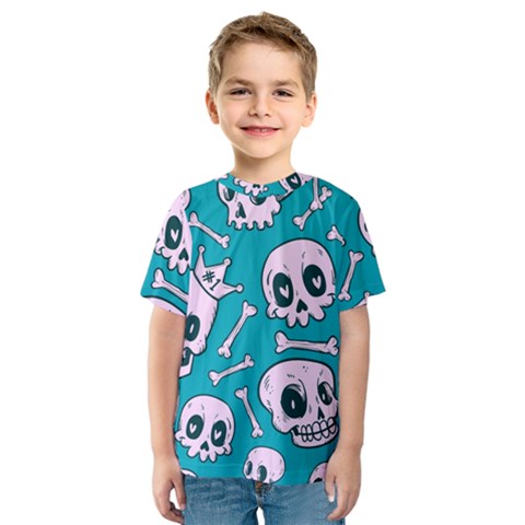 Skull Kids  Sport Mesh Tee by Sobalvarro