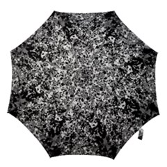 Black And White Grunge Stone Hook Handle Umbrellas (small) by SpinnyChairDesigns