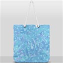 Light Blue Abstract Mosaic Art Color Full Print Rope Handle Tote (Large) View2