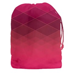 Hot Pink And Wine Color Diamonds Drawstring Pouch (3xl) by SpinnyChairDesigns