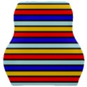 Red And Blue Contrast Yellow Stripes Car Seat Velour Cushion  View1