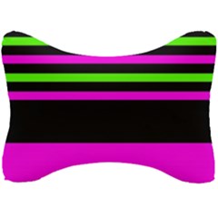 Disco Stripes Seat Head Rest Cushion by tmsartbazaar
