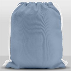 Faded Denim Blue Color Drawstring Bag (large) by SpinnyChairDesigns