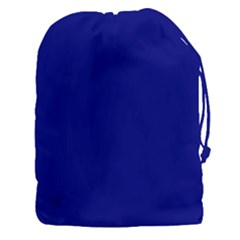 True Navy Blue Color Drawstring Pouch (3xl) by SpinnyChairDesigns