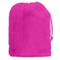 Neon Pink Color Drawstring Pouch (3XL) View1