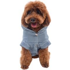 Boho Faded Blue Stripes Dog Coat by SpinnyChairDesigns