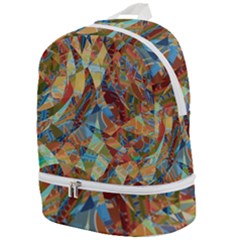 Boho Colorful Mosaic Zip Bottom Backpack by SpinnyChairDesigns