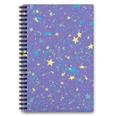 Starry Night Purple 5 5  X 8 5  Notebook by SpinnyChairDesigns