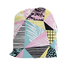 Mosaic Print Drawstring Pouch (2xl) by designsbymallika