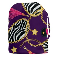 Chain Pattern  Drawstring Pouch (3xl) by designsbymallika