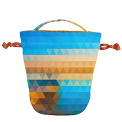 Mosaic  Drawstring Bucket Bag by Sobalvarro