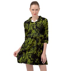 Nature Dark Camo Print Mini Skater Shirt Dress by dflcprintsclothing
