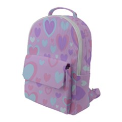 Unicorn Hearts Flap Pocket Backpack (large) by MooMoosMumma