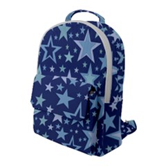 Stars Blue Flap Pocket Backpack (large) by MooMoosMumma