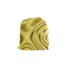 Golden Wave Drawstring Pouch (small) by Sabelacarlos