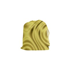Golden Wave Drawstring Pouch (xs) by Sabelacarlos