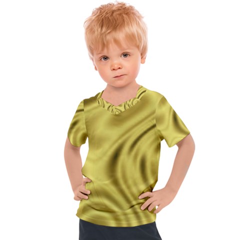 Golden Wave Kids  Sports Tee by Sabelacarlos
