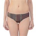 Rust Brown Grunge Plaid Hipster Bikini Bottoms View1