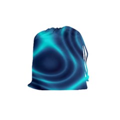 Blue Wave 2 Drawstring Pouch (medium) by Sabelacarlos