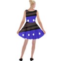 Mixed-lines-dots Black-bg Velvet Skater Dress View2