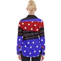 Mixed-lines-dots Black-bg Womens Long Sleeve Shirt View2