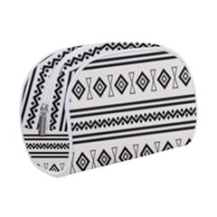 Black And White Aztec Makeup Case (small) by tmsartbazaar